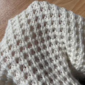 Nine West Vintage America Cream Waffle Knit Cowl Neck‎ Sweater Petite Large thumbnail 5