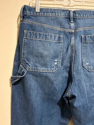 Gap Work Force High Rise Carpenter Jeans Medium Indigo thumbnail 9