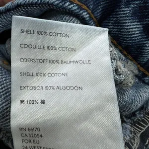 We The Free People Jeans Womens 29 Distressed Blue Denim Mid Rise Tapered Casual thumbnail 6