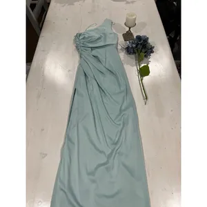 New! PROM dress aidan Mattox sea grass one shoulder long‎ gown size 4 thumbnail 2