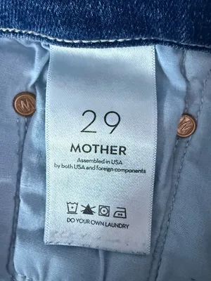 MOTHER The Insider Ankle Jeans Size 29 Heirloom Blue Flare Revolve thumbnail 6