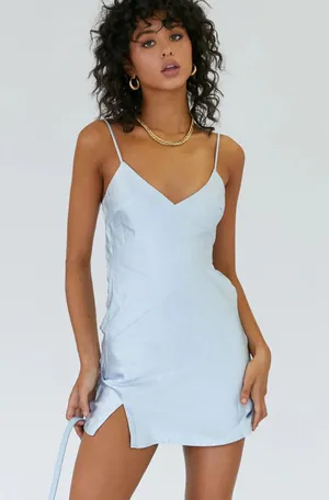 Princess Polly Light Blue Maliha Dress thumbnail 1