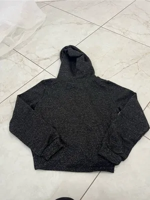 NEW Humming Bird Maison De Seoul Black Speckled Zip Up Hoodie Size Medium thumbnail 4