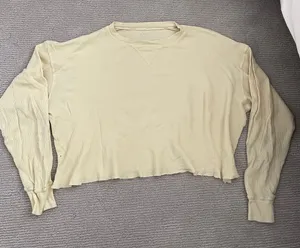 Brandy Melville Yellow Laila Thermal Top thumbnail 2