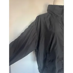 Fabletics Womens Black Full Zip Windbreaker Jacket‎ Ruched Sleeve Size L thumbnail 2