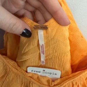 Free People Home Again Tank Top Cropped Orange NWT size Extra Small thumbnail 8