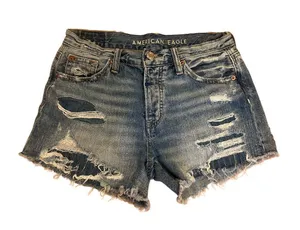 High Waisted Denim Shorts thumbnail 2