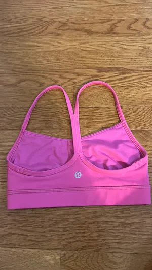 Lululemon Sonic Pink Flow Y Sports Bra thumbnail 2