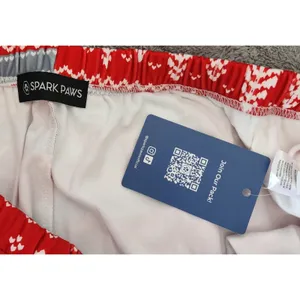 NWT Spark Paws Pajama Pants Unisex Large Red Reindeer Fair Isle Festive Pajamas thumbnail 5