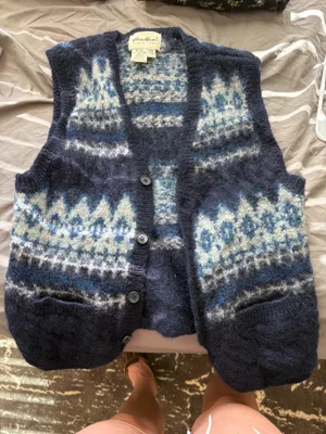 Eddie Bauer Wool Vest Vintage thumbnail 1