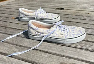 Vans Era Breast Cancer Awareness DIY Retro Self Check‎ True White Women's 5.0 thumbnail 1