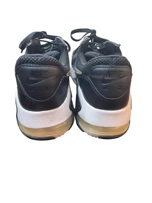 Nike Air Max Excee womans black gold leather low top sneakers sz 9.6 SKU 10-391 thumbnail 12