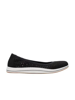 NWT Clarks Breeze Roam Ballet Flat 26177228 Black 9.5N thumbnail 2