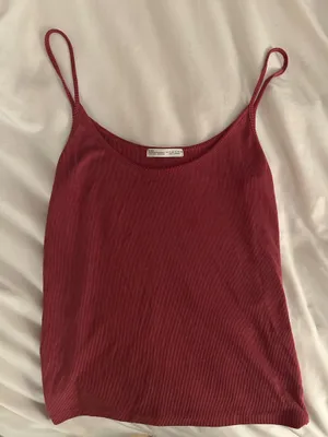 Zara deep dusty rose tank top thumbnail 1