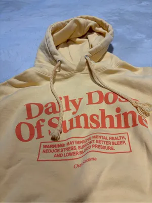 Our seasns Daily Dose Of Sunshine Yellow Hoodie Sweatshirt small thumbnail 3