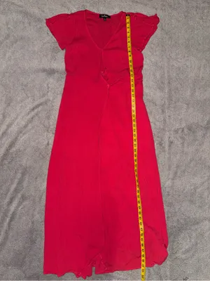LULU’s Wrap Maxi Dress with Tie Waist size small thumbnail 4