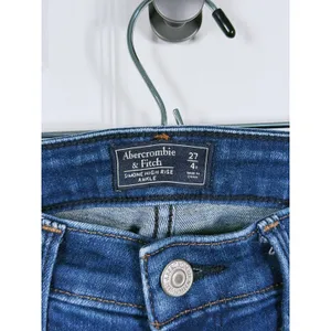 Y2K Abercrombie & Fitch Simone High Rise Jeans Size 27 Rainbow Side Stripe Denim thumbnail 5