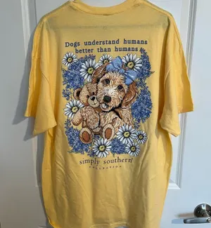 NWT Simply Southern Short Sleeve T-Shirt Size XL Doodle Dog thumbnail 2