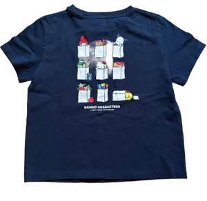 Uniqlo Sanrio Supermarket T-Shirt Hello Kitty Pochacco My Melody Navy Small NWT thumbnail 1