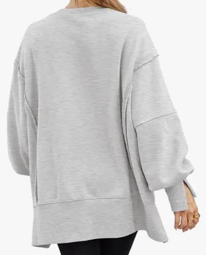 Amazon Womens Oversized Crewneck Sweatshirt thumbnail 3