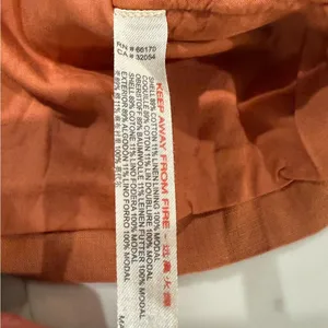 Free People Linen Blend Button Side Mini Skirt Womens XS Burnt Orange ZipperBack thumbnail 6