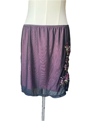 Dolls Kill Floral Embroidered Mini Skirt thumbnail 2