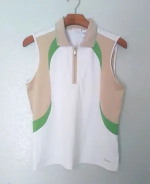 IZOD XFG M Sleeveless White Pullover Golf Top thumbnail 1