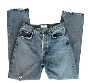 Agolde Women’s 90’s Pinch Waist Lineup Wash Distressed Straight Leg Jeans Sz 27 thumbnail 3