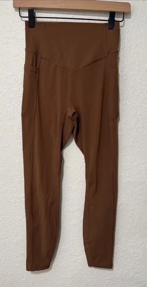 NWT *flawed* HALARA UltraSculpt High-Waist Brown Women's Active Leggings XS thumbnail 1