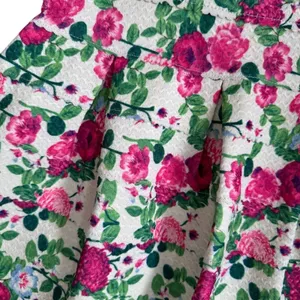Pink Floral Sweetheart neckline A-line Pleated Mini dress Casual Summer size 6‎ thumbnail 3