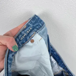 American Eagle‎ Distressed Mom Jeans Blue High Rise Straight Leg Size 18 thumbnail 5