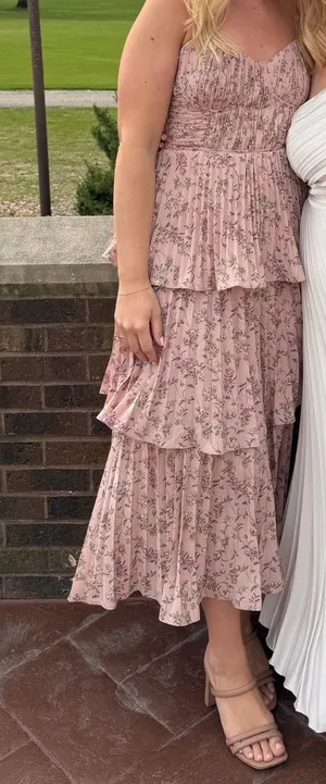 Pink Lulus Dress Blush thumbnail 1