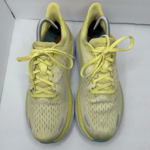Hoka Womens size 9.5 B Clifton 8 Yellow Running Sneakers 1119394 thumbnail 3