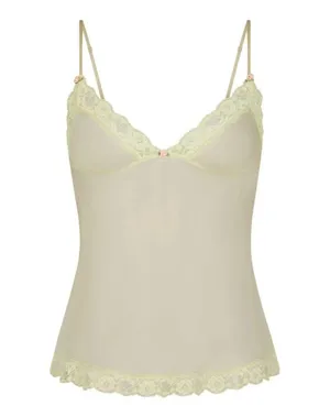 Skims Romance Lace Cami in Sage. Size Medium. New Without Tags. thumbnail 3