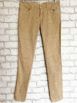 Cloth & Stone Lightwash Leopard Print Skinny Pants thumbnail 1
