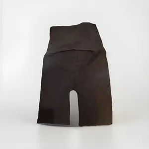 Isabel Maternity Black High Rise Biker Shorts Ribbed Pre Pregnancy Size XS New thumbnail 5