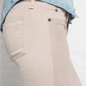 Rag & Bone The Hyde Lamb Leather Panel Pant in Nude Size 26 thumbnail 2