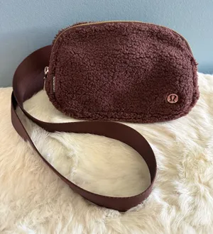 Lululemon Athletica Everywhere Sherpa Belt Bag With Goldtone Hardware thumbnail 1