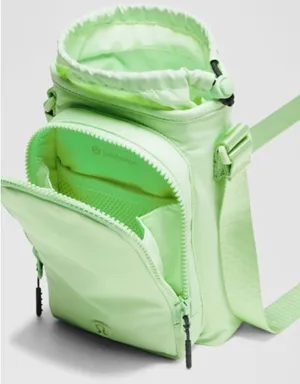 Lululemon Lime / Rainforest Green Crossbody Water Bottle with Front Pocket thumbnail 3