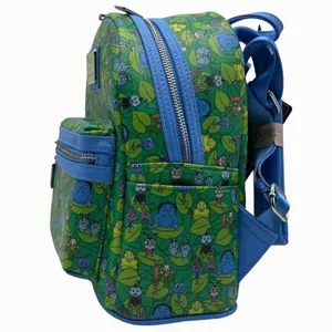 Loungefly Disney Pixar A Bug's Life Mini Backpack PT Flea Charm NWT Green thumbnail 3