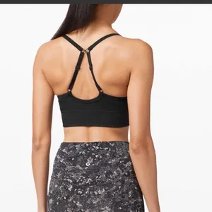 Lululemon Ebb‎ to Street Sports Bra Black Adjustable Racerback Size 4 thumbnail 8
