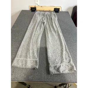 Aamikast Women's Long Sleeve Grey Pajama Set Button Down Sleepwear Nightwear Med thumbnail 6