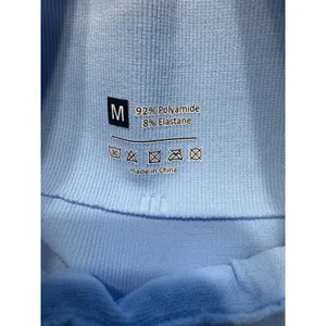 Unbranded Light Blue High Waisted Scrunch‎ Butt Seamless Leggings with Pockets M thumbnail 4