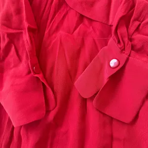 NEW Equipment Twist Front Midi Dress Red-Orange thumbnail 8