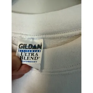 Gildan Secrets Jamaica Ocean City MD Crewneck white Sweatshirt Women's L thumbnail 6