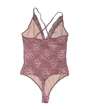 Express Light Pink Lace Bodysuit thumbnail 2