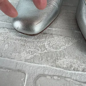 Madewell The Nettie Heeled Mary‎ Jane Womens 8.5 Bright Silver Metallic Leather thumbnail 10