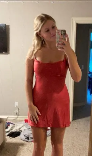 Rose satin dress Size 6 thumbnail 1