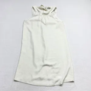 Joie Tie Neck Halter Shift Dress‎ Womens Size S Ivory White Mini Cocktail Crepe thumbnail 2
