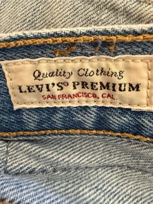 Levis Distressed Light Blue Denim Shorts - Unbranded thumbnail 7